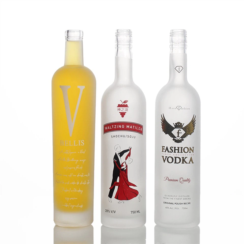 750ml staklena flaša od matirane tekile